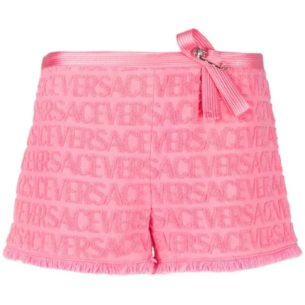 Authentic Versace x Dua Lipa Versace Allover devoré-cotton shorts size small
